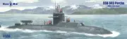 MikroMir Models 1/350 U.S.S. PARCHE (SSN-683) AMERICAN SUBMARINE Late Version
