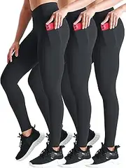 [Neleus] Women's 2 Pack Running Leggings Tummy Control Workout Yoga Pant,103,Black,Dark Red,US 2XL
