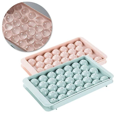 Simple Round Ice Cube Tray Mini Circle Making Sphere Ball Mold Pack Of 2 b257