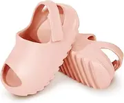 [bolukets] Toddler Little Kids Slides Sandals, Summer Slip On Lightweight Slippers for Boys and Girls, Beach Pool Anti-slip Water Shoes Indoor Outdoor Sandals