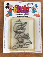 Mickey Mouse Suncatcher Kit Vintage Makit & Bakit New in Package NOS Cowboy