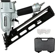 Metabo HPT Angled Finish Nailer Kit | 15 Gauge | Pneumatic | Accepts Finish Nails 1-1/4-Inch up to 2-1/2-Inch | Integrated Air Duster | NT65MA4