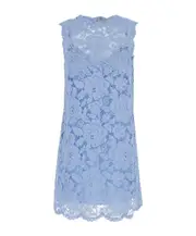 Dolce Gabbana A-Line Sleeveless Mini Lace Dress IT40,IT44,IT42,IT38,IT46 light blue