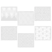 6 Pcs Baking Supplies Cake Decorating Kit DIY Hollow Out Template