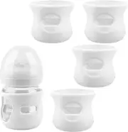 4 Pack Silicone Sleeves for Avent Natural Glass Baby Bottles, Anti Breakage G...