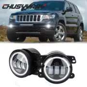 For Jeep Wrangler JK 2 Door 2007~2015 Front Bumper Lamp 2PCS LED Fog Lights (for: Jeep)