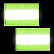 Reflective Safety Patches, 2 Pieces Reflector Patch Velcro, Reflective Patches Velcro Luminous Reflective Patch Reflective Tape for Night Sports, Work Clothing, Rain Jackets, Hikers