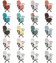 Ambesonne Geometry Rhombus Office Chair Slipcover Protective Stretch Cover