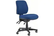 Buro Roma Mid Back 3 Lever No Arms Navy