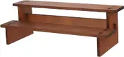 JUMPLAWN Versatile Wooden Tiered Stand for Jewelry Ornaments Cupcakes and Cake Display