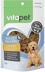 Vitapet Trainers Chicken Sweet Potato Chunks Dog Treat 70g