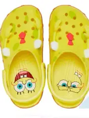Crocs Adult SpongeBob SquarePants Spongebob Classic Clog - Banana NWT Size 8M/10