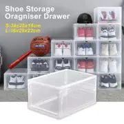 Shoe Drawers Cases Rack Storage Hard Plastic Cabinet Boxes Organiser Drawer AU