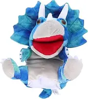Plush Dinosaurs Hand Puppet Adorable Interactive for Storytelling and Parent Engagement Soft Plush Material Great for Home and Learning Environments