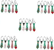 SHINEOFI 5sets 5sets Christmas Tie Christmas Neckties Christmas Party Tie Boys Christmas Bow Tie Snowflake Ties for Men Christmas Party Decor Boy Funny Holiday Neckties Glitter Paper 5pcs*5