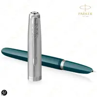 在飛比找momo購物網優惠-【PARKER】派克 51復刻版 銀蓋綠桿 F 細尖(買就送