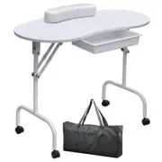 Portable Manicure Table With Hand Rest Nail Table + Carry Bag Aussie Sale