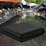 0.13mm Thick Pond Liner Black Koi Pond Liners Fish Pond Lining Swimming Pond Film 4x4m/5x6m/7x8m/8x10m/10x12m 5Mil HDPE Flexible Impermeable Pond Membrane for Waterfall Streams Fountains(4x10m(13.1x32