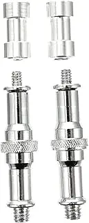 PHENOFICE Alloy 2 Piece Set Tripod Adapter Flash Light Stand Convertible Screw Cap Easy Install
