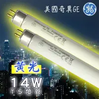 在飛比找momo購物網優惠-【GE 奇異】10入-14W 2尺 T5 燈管(黃光)