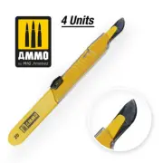 AMMO by Mig Jimenez Protective Scalpel Curved Large (1 scalpel in plastic bag)