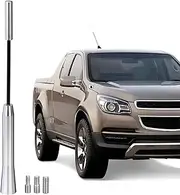 6.61 Inch Aluminum Universal Car Antenna Mast - 3 Layer Structure Style Design - FM AM Car Truck Stereo Radio Replacement Antenna with M4 M5 M6 Screw Adapter (Silver)