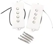 Vaguelly Pb Bass Pickup Gmb12 Set 4 String Bridge Neck Open Style v Standard Size Easy to Fit Install