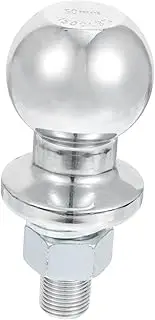ETHZZLE 50mm Trailer Hitch Ball Trailer Accessories Chrome Plated Nut Lock Washer for Yacht