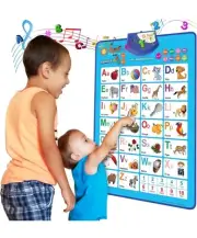 JUST SMARTY ABC Learning Poster, Music, Letter, Numbers, Songs, Quizzes, Spell