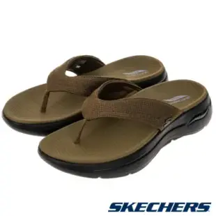 領券再折【SKECHERS 】SKECHERS 男鞋 健走鞋 健走系列 涼拖鞋 GO WALK ARCH FIT SANDAL - 229057OLBK-US9