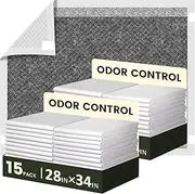 MILDPLUS Chucks Pads Disposable 28"×34" White Charcoal Bed Pads Disposable Underpads Extra Large Incontinence Bed Pads Super Absorbent Pee Pads for Adult,Kids and Pets(30pcs)