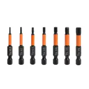 7Pcs Head Allen Wrench Drill Bit Set Screwdriver MetricSAE Steel 1/4"