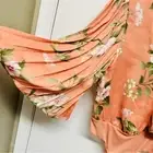 Spring Lulus new tags peach floral flower shirt top body suit one piece small