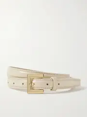 [Anine Bing] Anine Bing - Nicola Leather Belt - Ivory - M/L M/L Ivory