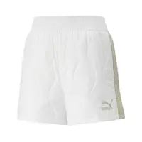 在飛比找PChome24h購物優惠-Puma 短褲 Classic Shorts 白 綠 女款 