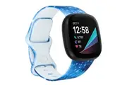 Fitbit Versa 3 Sense Smartwatch Soft Silicone Band Blue Galaxy