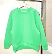 NWT Cynthia Rowley Bonded Green Pullover Sweatshirt Size Large MFR 195.00