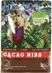 Power Super Foods Cacao Nibs Raw Certified Organic 500g