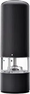 Electric Pepper/Salt Grinder, Stainl Steel Seasoning Grinder Adjustable Burr Mill，5 Levels Coarseness, for Pepper, Cloves, Kosher Salt and Cumin Black One Size