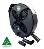 9m / 25mm Lay Flat Out Sullage Waste Grey Water Hose & Reel Caravan 800-01270