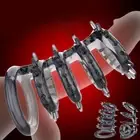 Sex Reusable Penis Extender Sleeve Enlargement Delay Silicone Ring Toys For Men