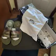 BILLIONAIRE BOYS CLUB BBC EVA WALKER SLIDE OLIVE BRANCH SIZE 12