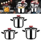 Stainless Steel Pressure Cooker Pots and Pans Multipurpose for All Hob Types