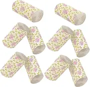SOPOTUTU 10 Rolls Rose Printed Toilet Paper Soft Bamboo Pulp Bath Tissue for Home Office Decorative Durable Toilet Tissue with Fine Texture for Daily Use