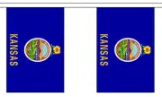 KANSAS U.S. STATE BUNTING 9 metres 30 flags Polyester flag