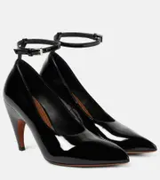 [Alaia] Alaïa Shark patent leather pumps AU 4 black