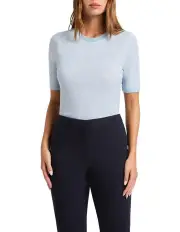 [Marcs] Briana Babywool Top in Balmoral Blue
