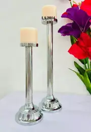 Steel candle holders-Decorative Candle Stand-silver candlestick for Home Decor