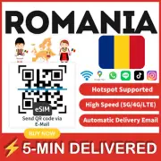 [eSIM] Romania eSIM e-SIM card Travel Sim card Tarjeta eSIM Dato Data only A+