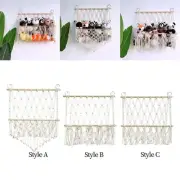 Stuffed Animal Net Hand Woven Hammock Net Soft Organizing Cotton Rope Organizer